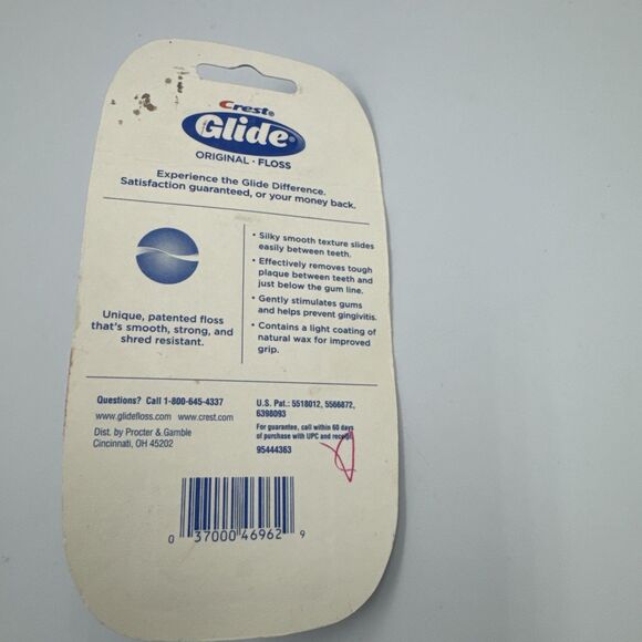 Crest Glide Original Floss 109.4 Yards New Sealed Y2K Package Vintage - Picture 2 of 2